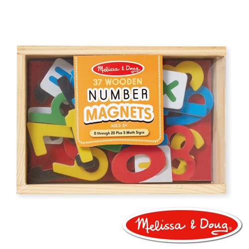 數學木質磁鐵貼, 37 pcs