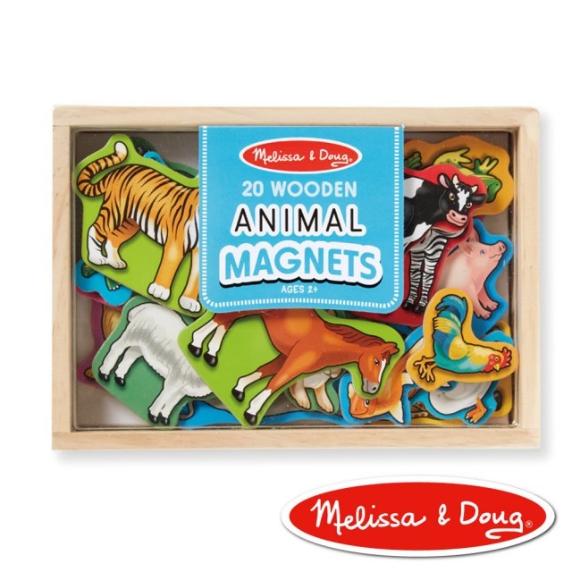 動物造型木質磁鐵貼