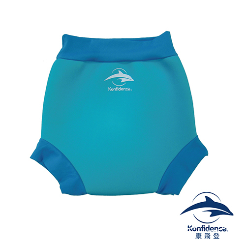嬰兒游泳尿布褲(加強防漏層) 亮藍 | 英國嬰幼兒功能泳裝領導品牌