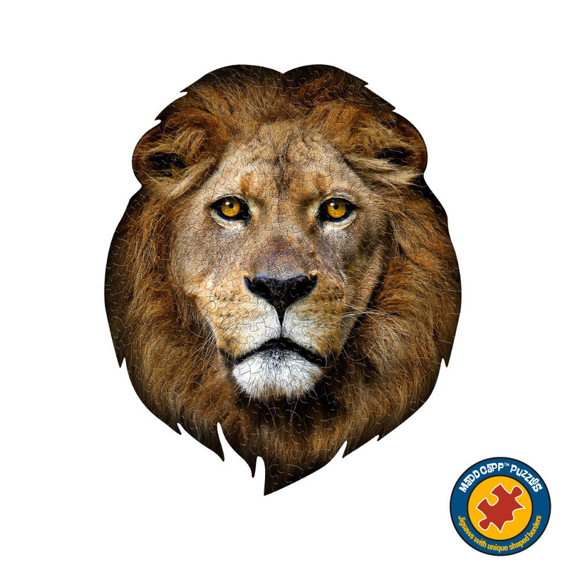 【10-99歲激盪腦🧠】I AM 動物拼圖, 我是獅子, 300 系列 | 極限逼真動物、輕巧好攜帶