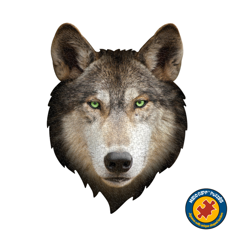 【12-99歲挑戰🧠】I AM 動物拼圖, 我是狼, 550 系列 | 極限逼真動物、驚嘆大尺寸、難度等同1000片