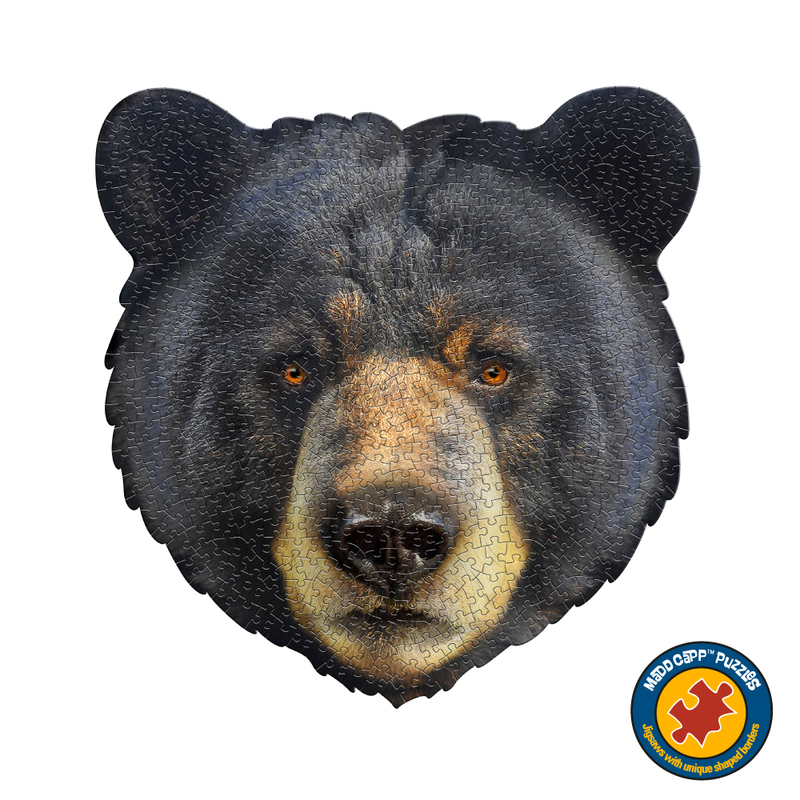 【12-99歲挑戰🧠】I AM 動物拼圖, 我是美洲黑熊, 550 系列 | 極限逼真動物、驚嘆大尺寸、難度等同1000片